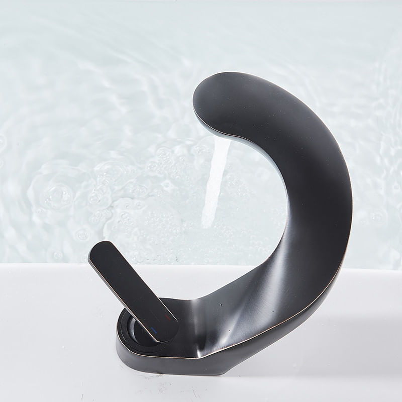 Baterie chiuveta baie, Blackswan, Tip M17, model negru antichizat, dimensiune 14.5 cm — imaginea 4