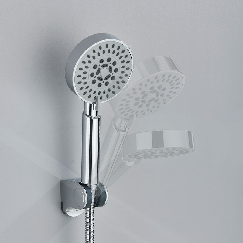 Baterie cada, Blackswan, Tip M97, model crom cu dus cu 5 moduri, dimensiune 21 cm — imaginea 5