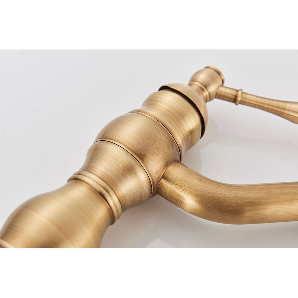 Baterie chiuveta baie, Blackswan, Tip M152, model bronz antichizat lung, dimensiune 32.5 cm — imaginea 5