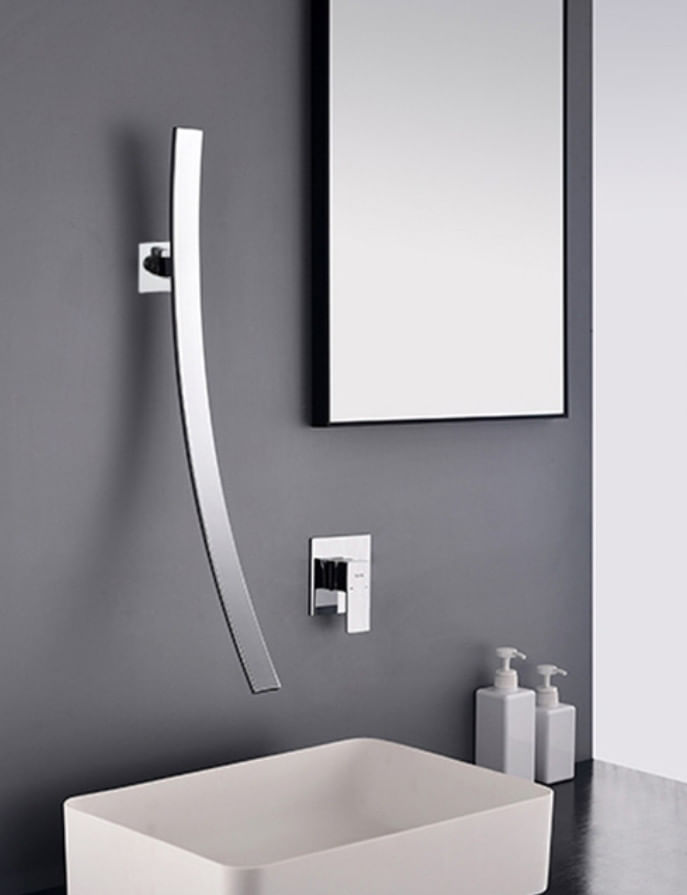 Baterie chiuveta baie, Blackswan, Tip M19, model crom, dimensiune 70 cm — imaginea 2