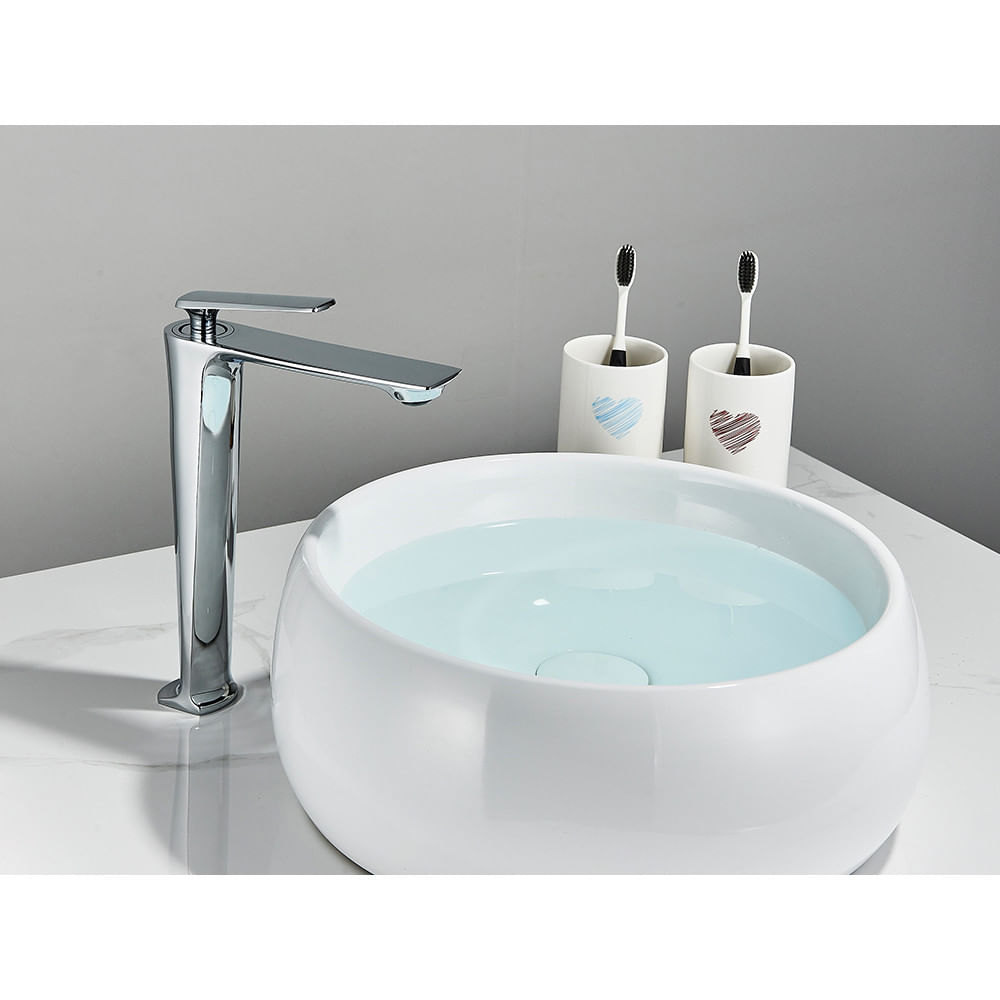 Baterie chiuveta baie, Blackswan, Tip M202, model crom inalt, dimensiune 28 cm — imaginea 3