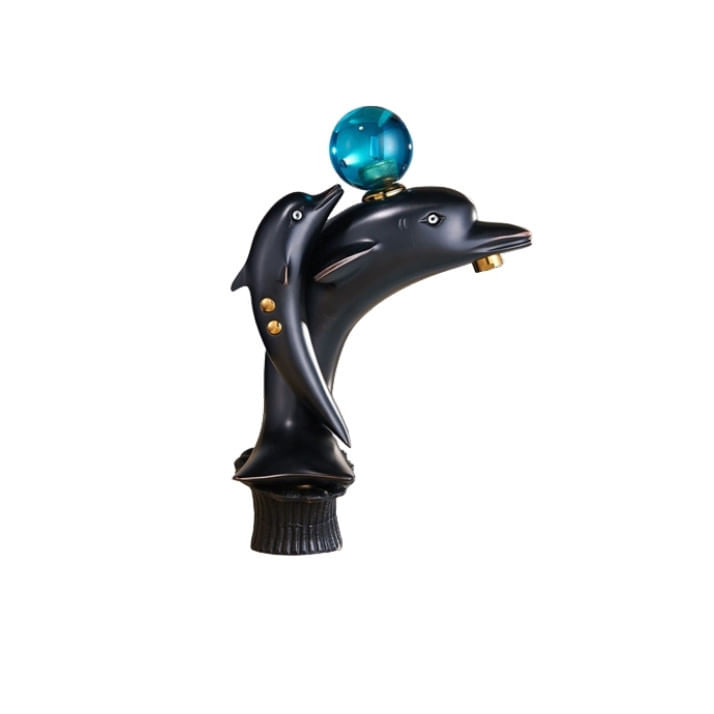 Baterie chiuveta baie, Blackswan, Tip M252 Delfin, model negru, dimensiune 25.5 cm — imaginea 3