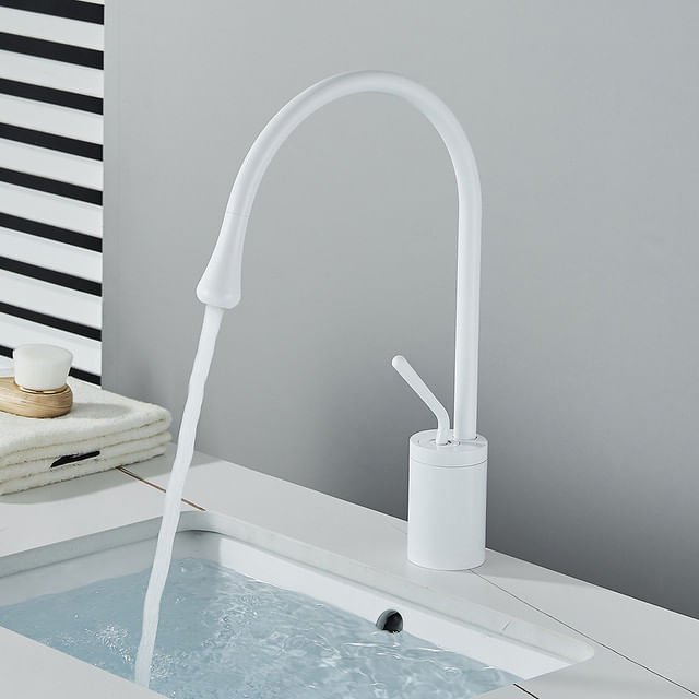 Baterie chiuveta baie, Blackswan, Tip M230, model alb, dimensiune 36 cm — imaginea 5