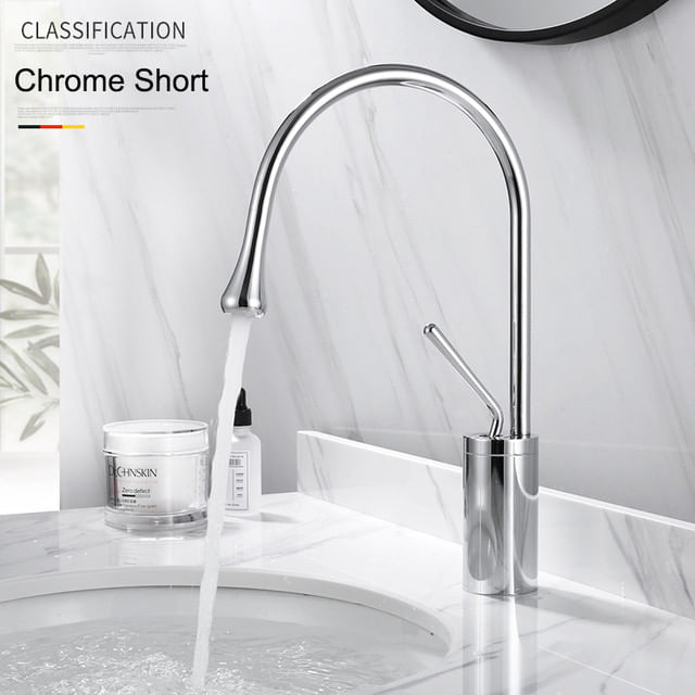 Baterie chiuveta baie, Blackswan, Tip M228, model crom, dimensiune 36 cm — imaginea 5