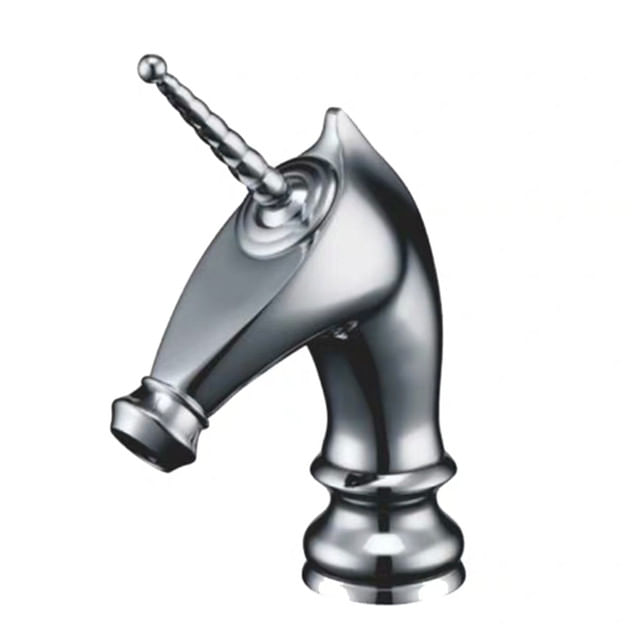 Baterie chiuveta baie, Blackswan, Tip M282 Unicorn, model crom scurt, dimensiune 20 cm — imaginea 2