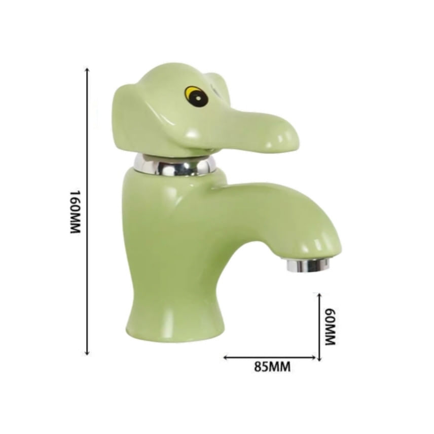 Baterie chiuveta baie, Blackswan, Tip M289 Elefant, model verde, dimensiune 16 cm — imaginea 3