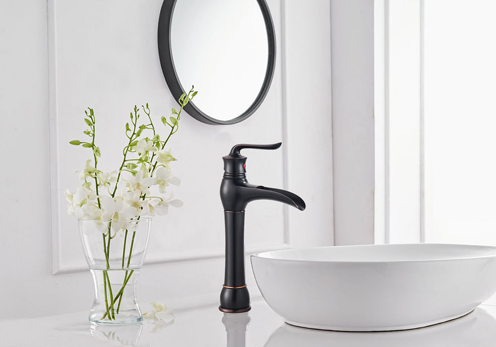 Baterie chiuveta baie, Blackswan, Tip M55, model negru antichizat, dimensiune 35.5 cm — imaginea 2