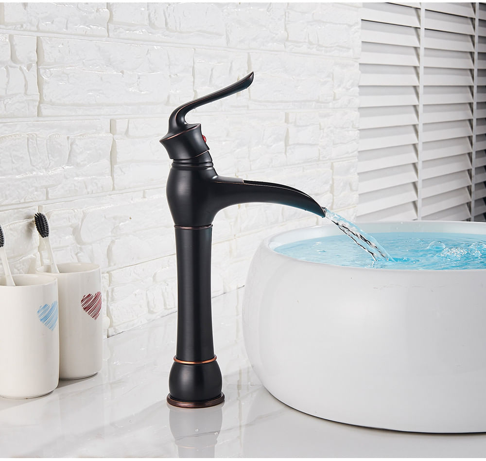 Baterie chiuveta baie, Blackswan, Tip M55, model negru antichizat, dimensiune 35.5 cm — imaginea 4