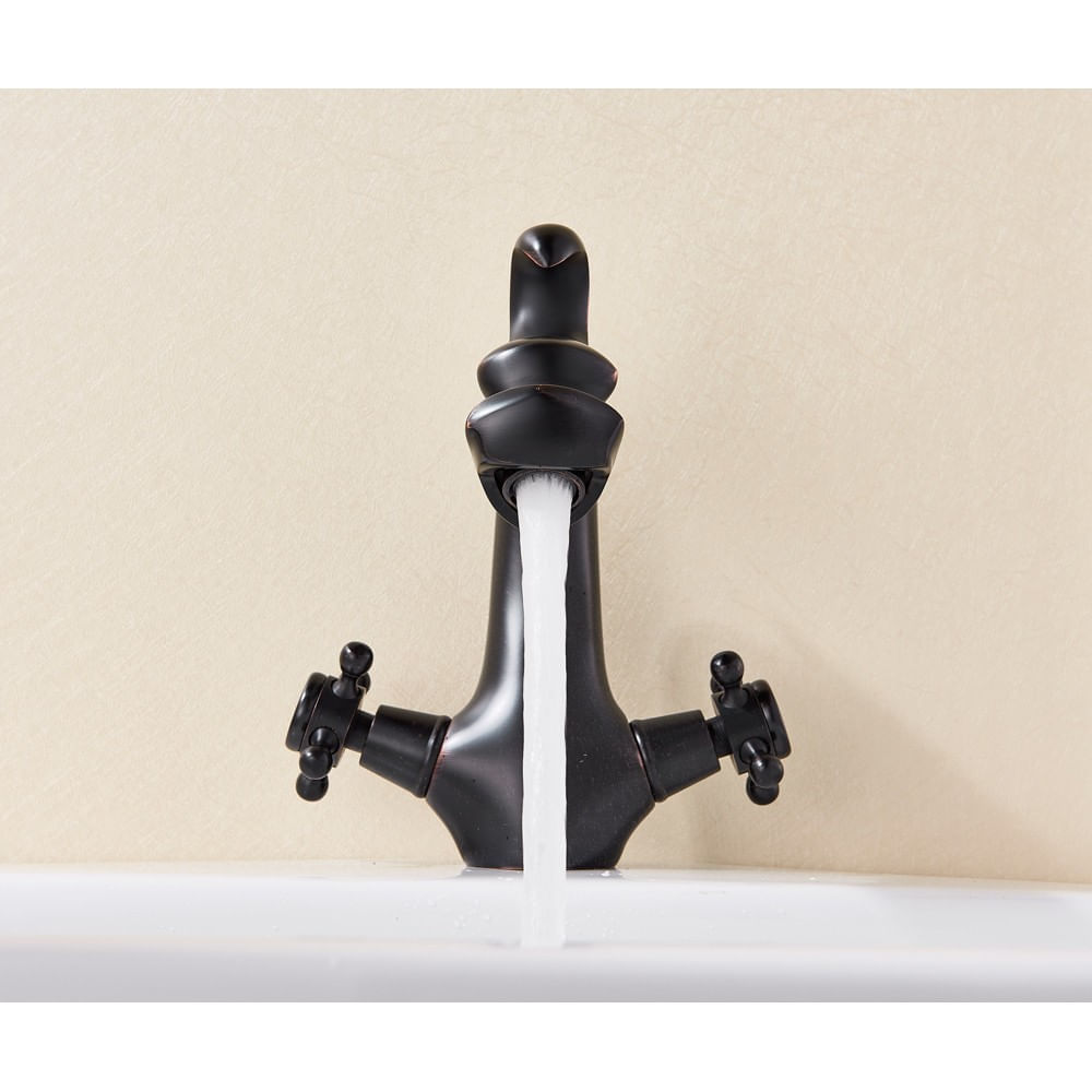 Baterie chiuveta baie, Blackswan, Tip M265 Dragon, model negru scurt, dimensiune 20 cm — imaginea 4
