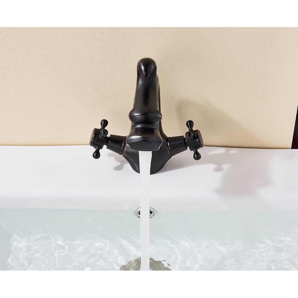 Baterie chiuveta baie, Blackswan, Tip M265 Dragon, model negru scurt, dimensiune 20 cm — imaginea 5