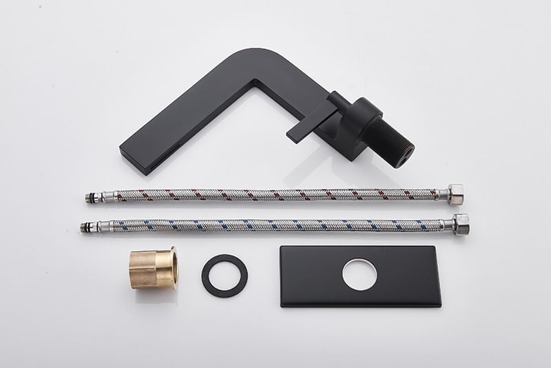 Baterie chiuveta baie, Blackswan, Tip M24, model negru mat, dimensiune 20 cm — imaginea 5
