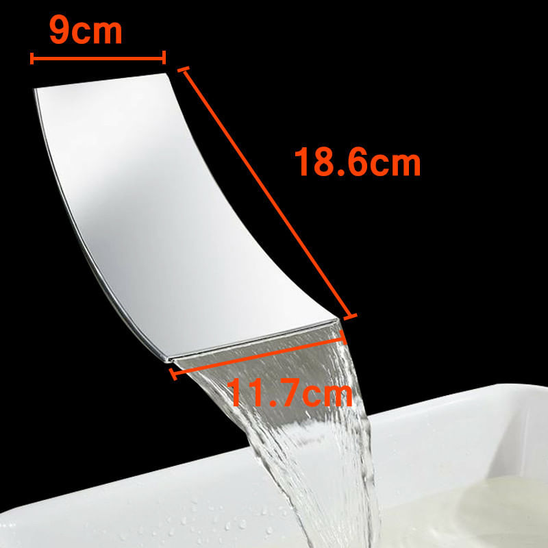 Baterie chiuveta baie, Blackswan, Tip cascada M2, model crom, dimensiune 18 cm — imaginea 5