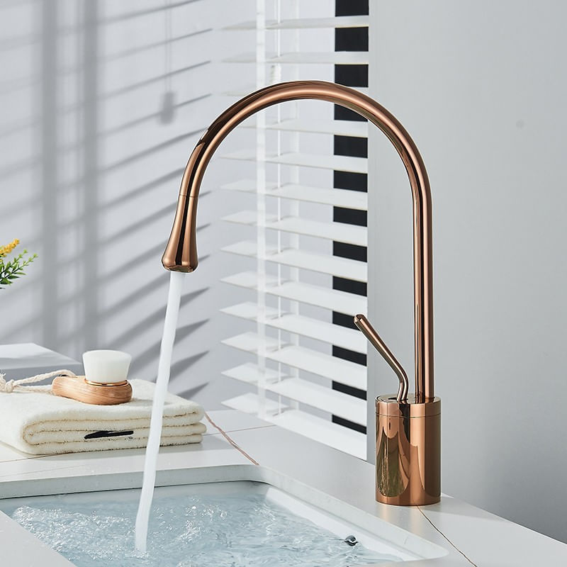 Baterie chiuveta baie, Blackswan, Tip M232, model rose gold, dimensiune 36 cm — imaginea 6