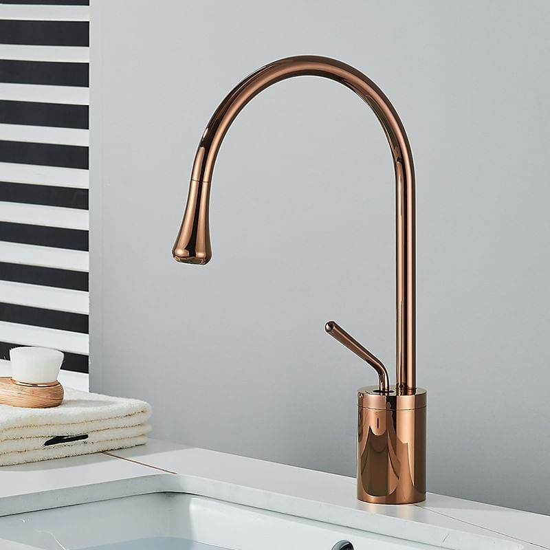 Baterie chiuveta baie, Blackswan, Tip M232, model rose gold, dimensiune 36 cm — imaginea 7