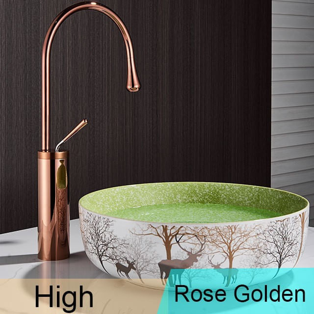 Baterie chiuveta baie, Blackswan, Tip M233, model rose gold, dimensiune 46 cm — imaginea 4