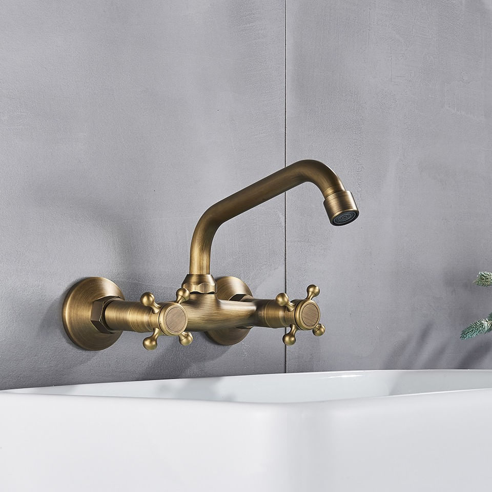 Baterie chiuveta baie, Blackswan, Tip M245, model bronz antichizat, dimensiune 26 cm — imaginea 5