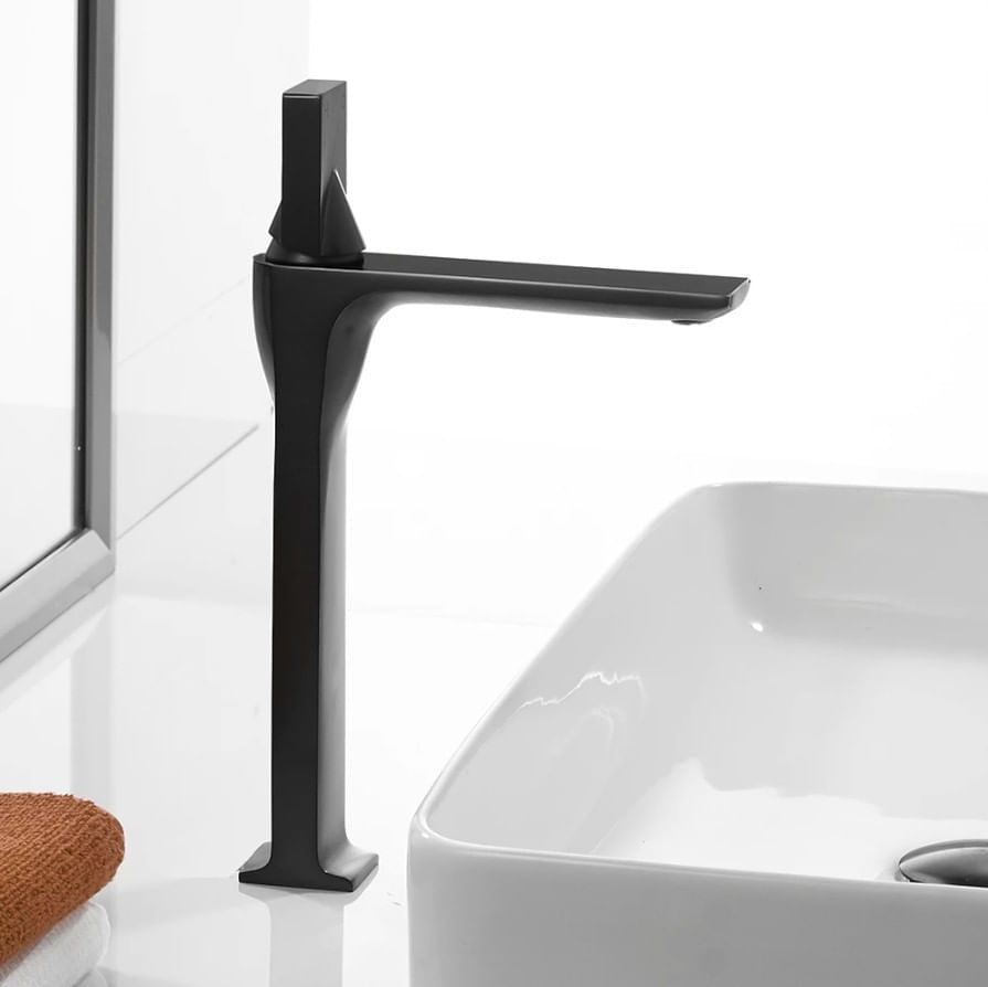 Baterie chiuveta baie, Blackswan, Tip M81, model negru mat, dimensiune 32.7 cm — imaginea 2