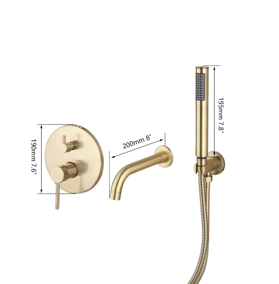 Baterie cada, Blackswan, Tip M69, model auriu mat, dimensiune 20 cm — imaginea 6