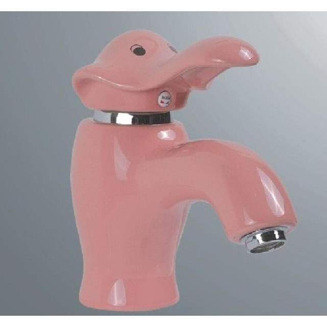 Baterie chiuveta baie, Blackswan, Tip M288 Elefant, model roz, dimensiune 16 cm — imaginea 3