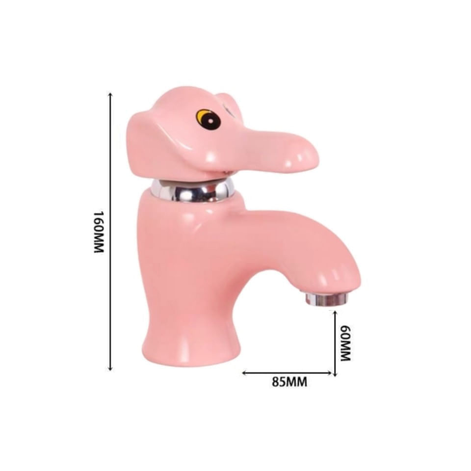 Baterie chiuveta baie, Blackswan, Tip M288 Elefant, model roz, dimensiune 16 cm — imaginea 4