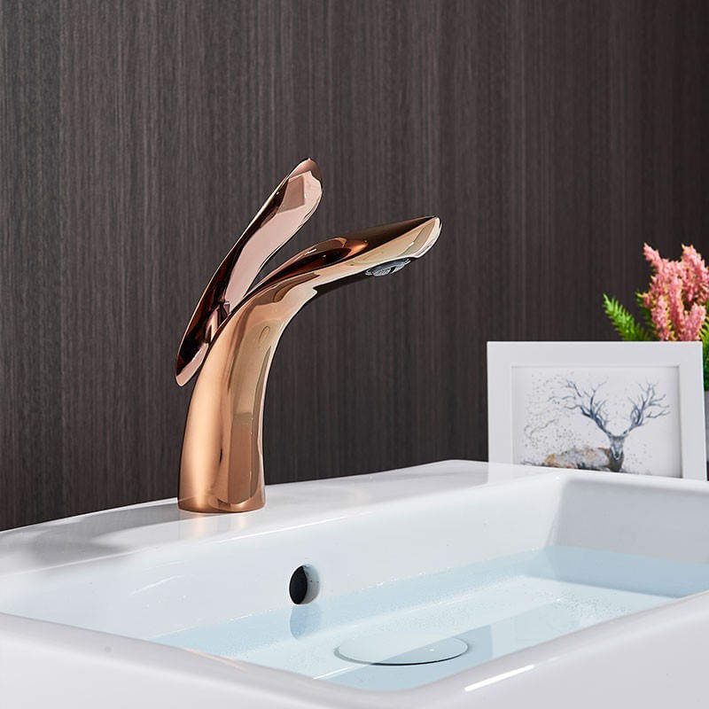 Baterie chiuveta baie, Blackswan, Tip M90, model rose gold, dimensiune 20 cm — imaginea 2
