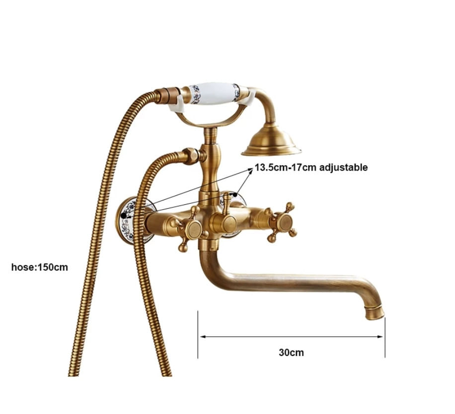 Baterie cada, Blackswan, Tip M40.2, model bronz antichizat, dimensiune 30 cm — imaginea 5