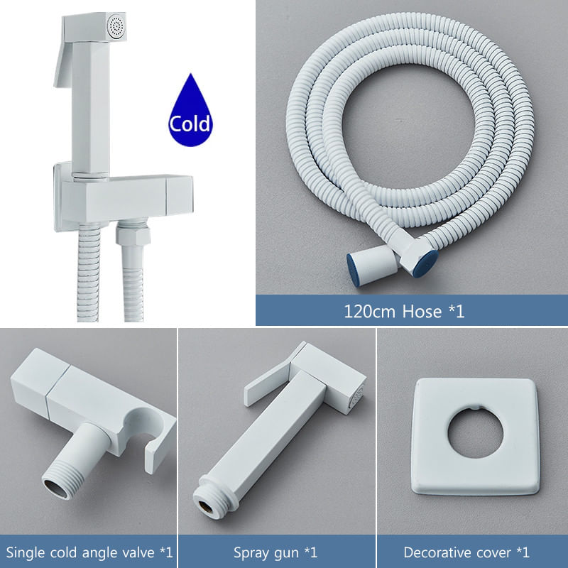 Baterie bideu, Blackswan, Tip M17, model alb, pentru apa rece, dimensiune 13 cm — imaginea 3