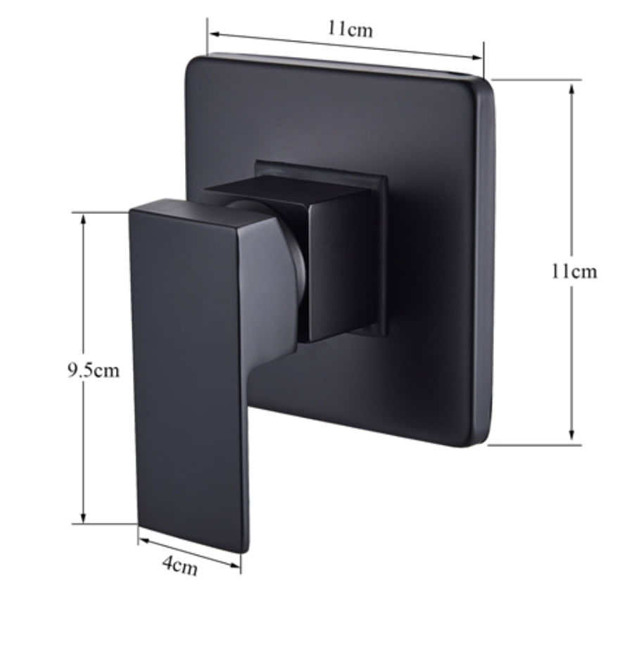 Baterie chiuveta baie, Blackswan, Tip cascada M3, model negru, dimensiune 18 cm — imaginea 6