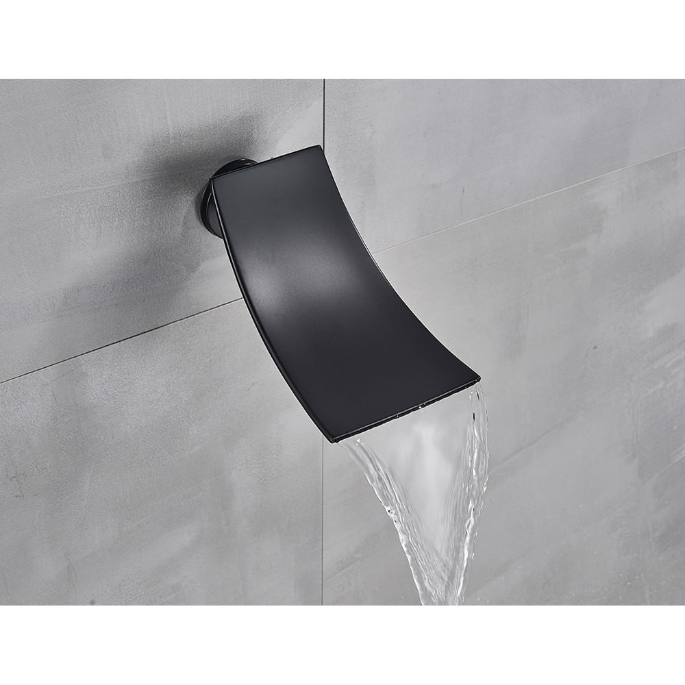 Set baterie dus, Blackswan, Tip M3.13 LED, model negru mat, dimensiune 40 cm — imaginea 5