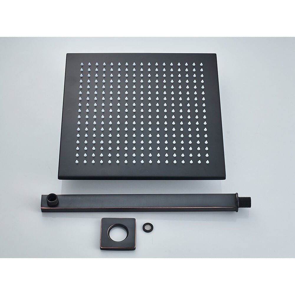 Set baterie dus, Blackswan, Tip M3.5 LED, model negru antichizat, dimensiune 30 cm — imaginea 5