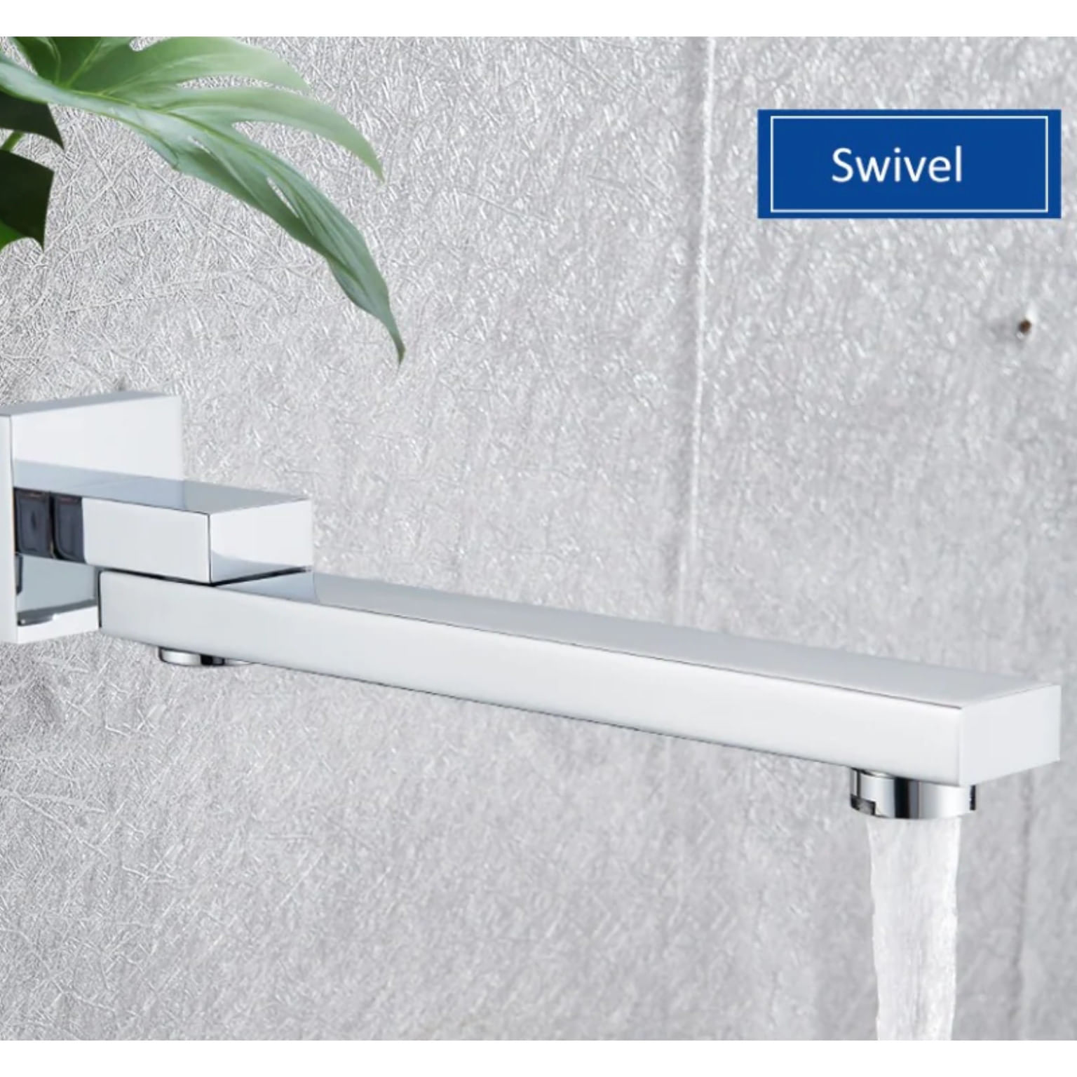 Set baterie dus, Blackswan, Tip M73.54 Smart, model crom, dimensiune 40 cm — imaginea 5