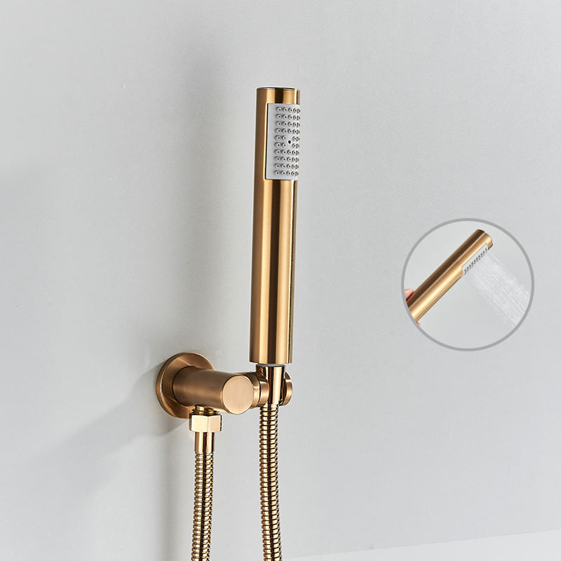 Set baterie dus, Blackswan, Tip M90.3, model rose gold, dimensiune 37 cm — imaginea 5