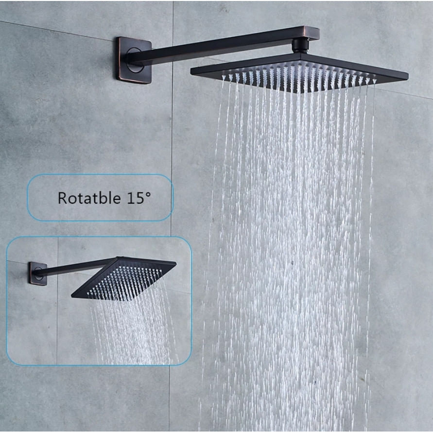 Set baterie dus, Blackswan, Tip M73.37, model negru antichizat, dimensiune 30 cm — imaginea 5