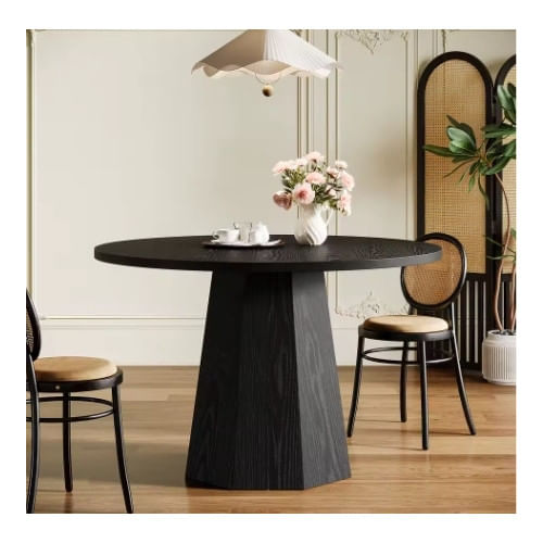 Masa consola, Blackswan Design, Countryside M2, lemn negru, 160x30x85 cm, design elegant-natural, structura solida — imaginea 3