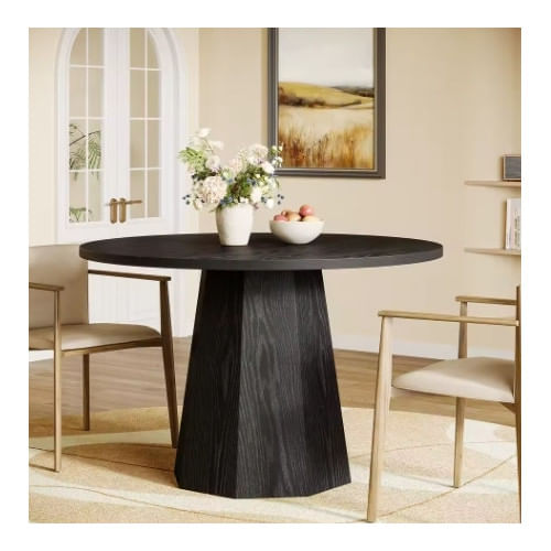 Masa consola, Blackswan Design, Countryside M2, lemn negru, 160x30x85 cm, design elegant-natural, structura solida — imaginea 4
