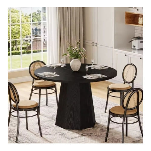 Masa consola, Blackswan Design, Countryside M2, lemn negru, 160x30x85 cm, design elegant-natural, structura solida — imaginea 5