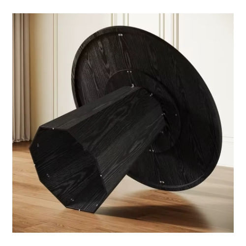 Masa consola, Blackswan Design, Countryside M2, lemn negru, 160x30x85 cm, design elegant-natural, structura solida — imaginea 6