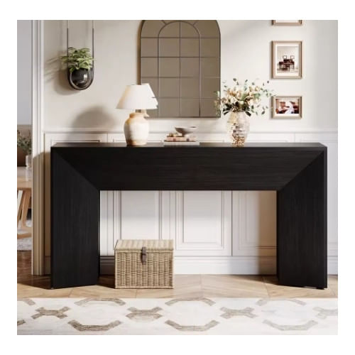 Masa Living/Hol, Blackswan Design Countryside M3, lemn maro, 140x30x80 cm — imaginea 2