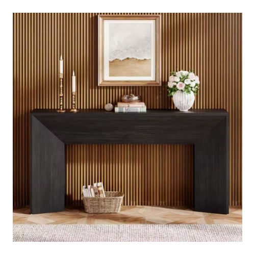 Masa Living/Hol, Blackswan Design Countryside M3, lemn maro, 140x30x80 cm — imaginea 3