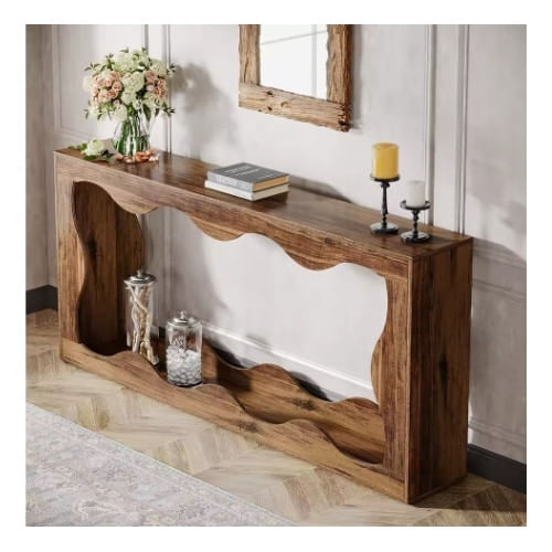 Masa Decor Living/ Hol, Model Hoga maro, cu variatii de fibra, 160 cm — imaginea 4