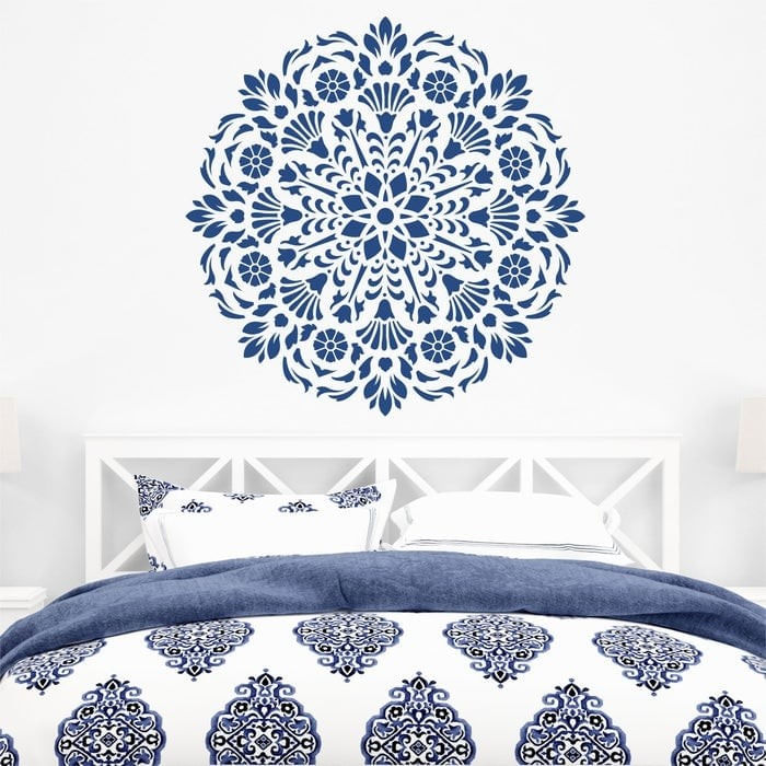 Sablon Perete vopsire, tencuiala 0.7mm Lirio Mandala Refolosibil, model MXSP7149, 500 x 500 mm
