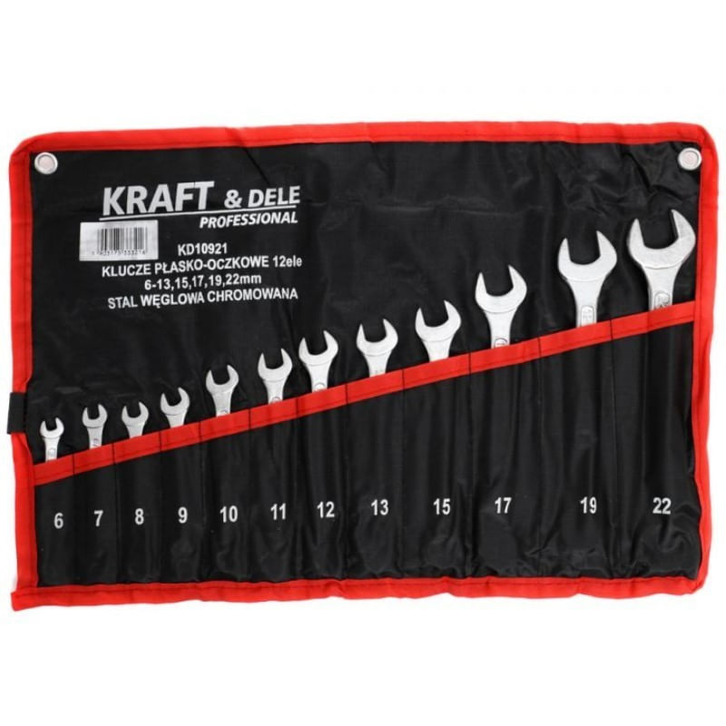 Set chei combinate, Kraft&Dele , 6-22 mm, 12 piese, KD10921 — imaginea 2