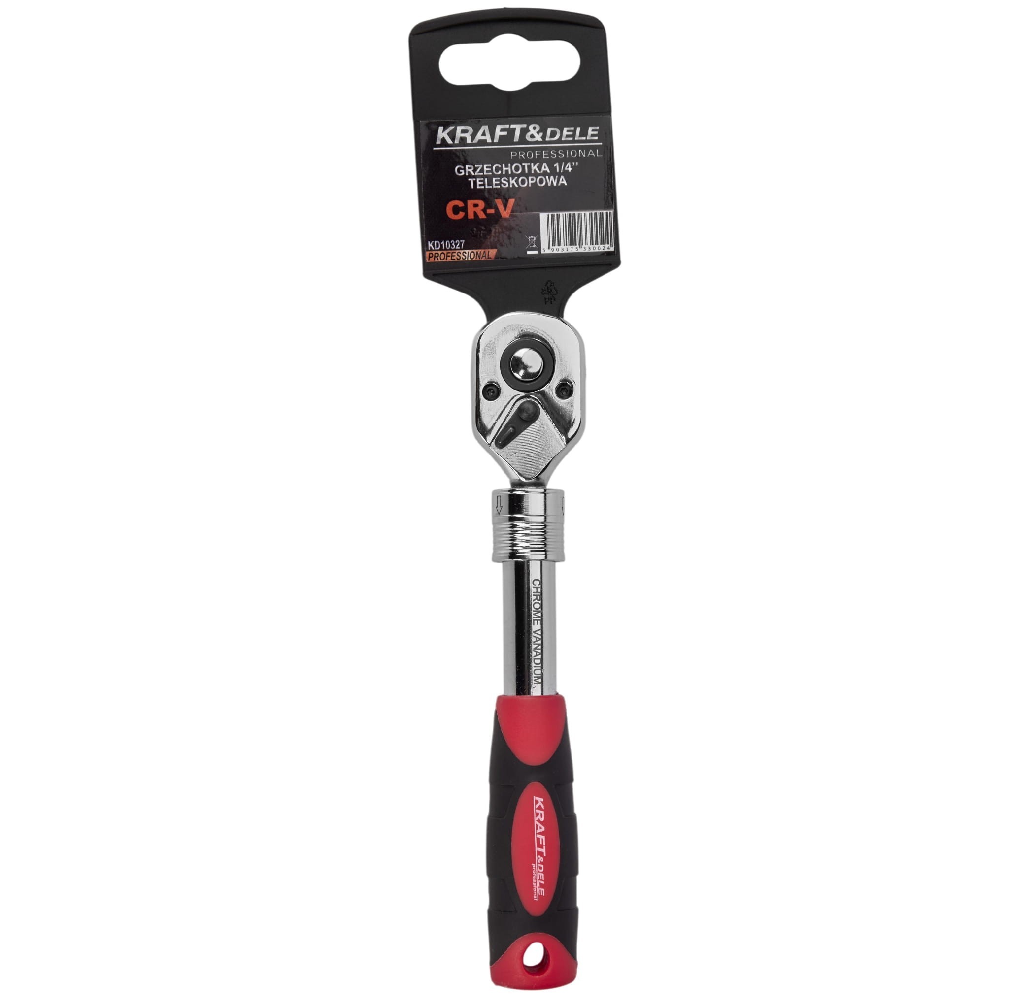 Clichet telescopic 1/4", Kraft&Dele, 72 dinti, Cr-V, KD10327 — imaginea 4