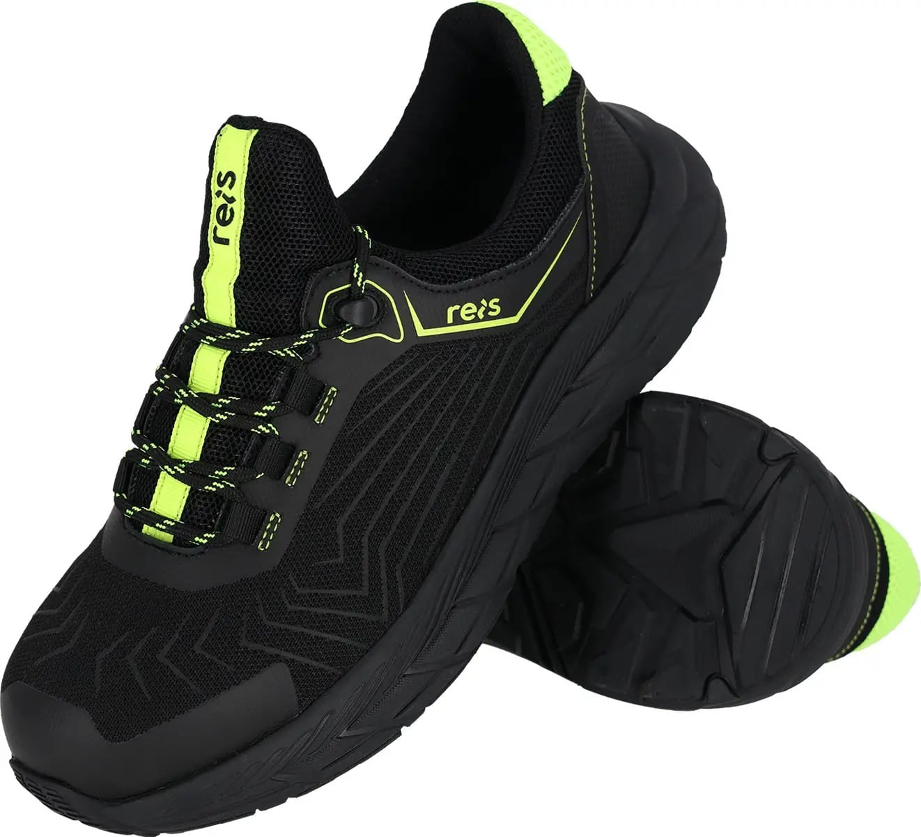 Pantofi de lucru Reis BRSPIDER DE S1P Varf otel 200J Usori Negru — imaginea 6