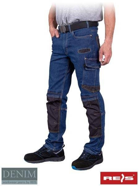 JEANS303-T Pantaloni talie de protectie din denim Reis