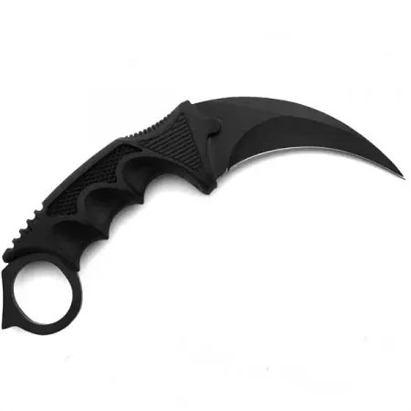 Set topor Survivor, spray paralizant si cutit karambit DEPOX®, 39 cm/110 ml/18.5 cm, husa inclusa