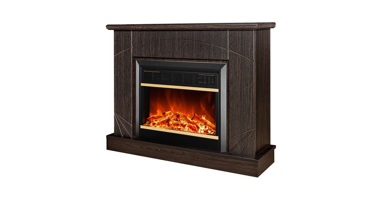 Semineu electric Madeira Maro inchis & Mars, Art Flame, 850x1100x270 mm, 1500W