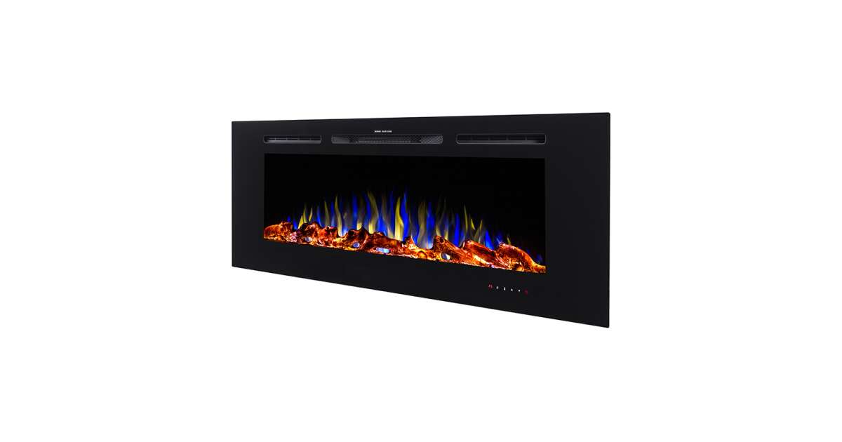 Semineu electric de perete-incorporabil Heracles, 544x1824x140 mm, 1500W