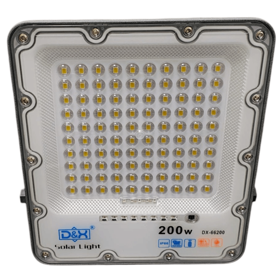 Proiector solar 200W cu panou solar separat senzor crepuscular si functii multiple DX-66200 — imaginea 7