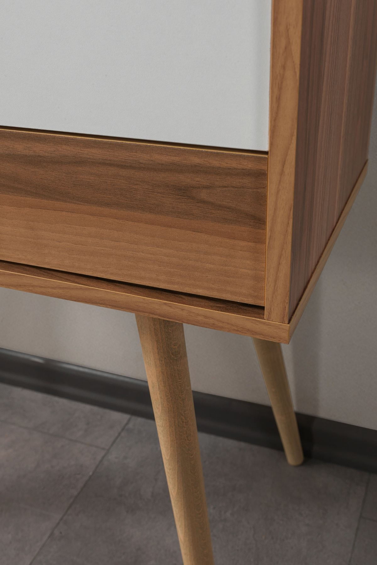Comoda dormitor Vita 5207, 80 x 78 x 36 cm, nuc alb, PAL melaminat — imaginea 2